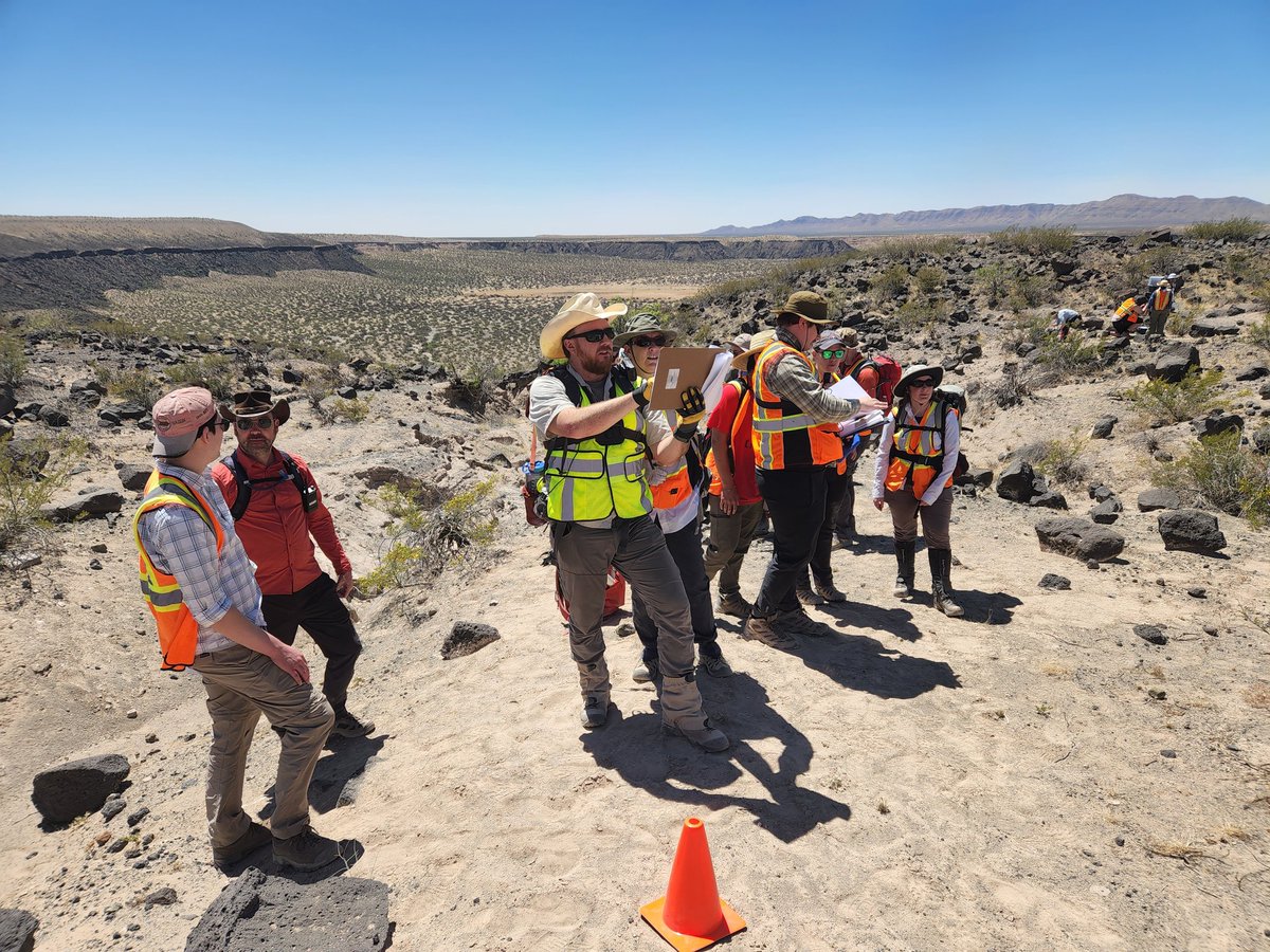 NASAExpeditions's tweet photo. This oddly-shaped crater, Kilbourne Hole, was likely formed by ancient steam explosions-- but how, exactly? That's (partly) what we're here to find out. https://t.co/lDQTRcVOhL
