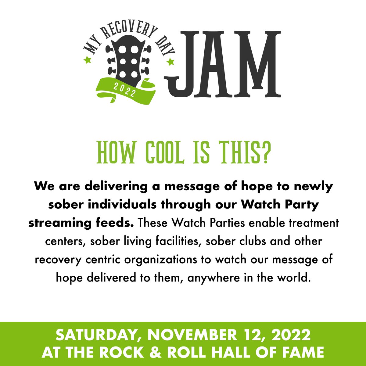 MyRecoveryDay's tweet photo. My Recovery Day is opening up the live streaming access FREE to organizations that want to host a watch party!

For more information or to register your organization, visit https://t.co/v9QbDpHoUt https://t.co/XDu5Q3NdqR