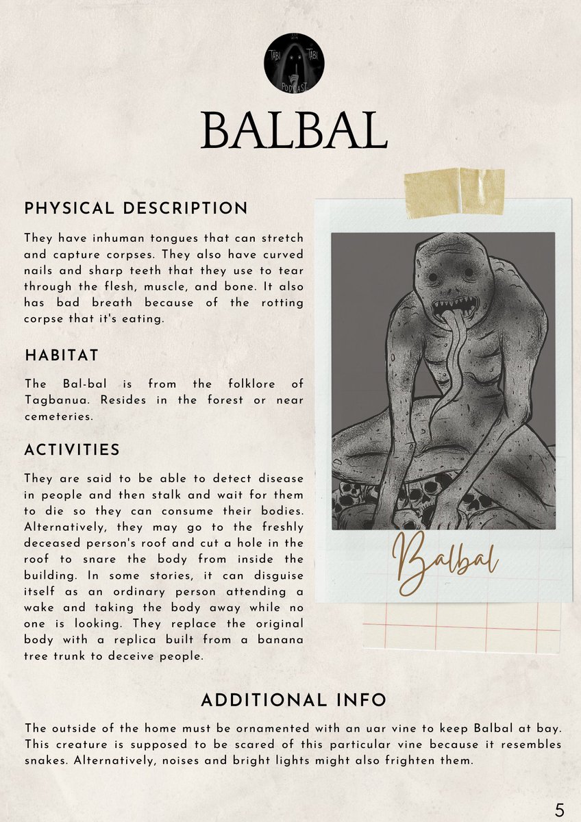 tabitabipod's tweet photo. Want to learn more about the BALBAL? Go and listen to S3E2 of Tabi-Tabi Podcast on Anchor, Spotify, Apple Podcast, or wherever you listen to podcasts.
LINK: https://t.co/FOQTJyS1Rv
#tabitabipodcast #podcast #philippinecreature
#philippinemythology #podcastph https://t.co/OlhjYBvFWc