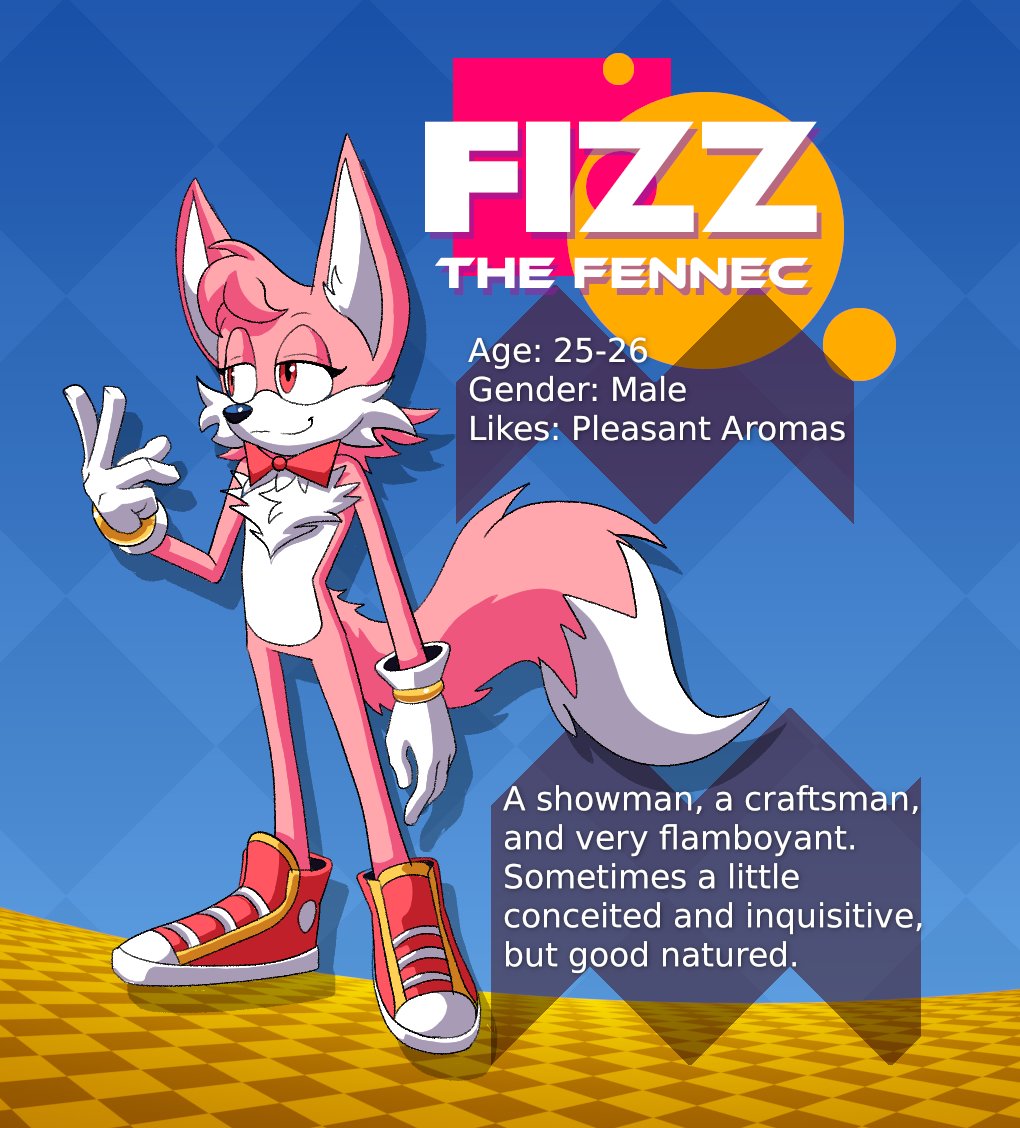 Who is that pink character in the pfp?

Introducing, this account's host....
Fizz the Fennec!