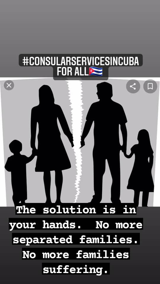 YeniferCarmena2's tweet photo. Por favor pedimos que se restablezcan los servicios consulares en La Habana. Por qué las familias tienen que pasar tanto trabajo para reunirse? Por favor pedimos que nos escuchen!!  @USEmbCuba https://t.co/7v05VJLic0