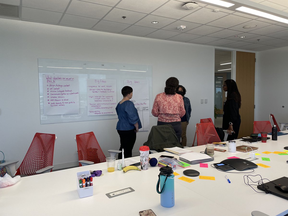 AISD_OOT's tweet photo. We are still #reflecting on the strategic planning  with @AISD_SEL_CPI @AustinISD_OID and @WeAreAISD for the districtwide professional learning series on centering equity and cultural proficiency! Great minds planning current and future cohorts! https://t.co/zP5klM3BSW