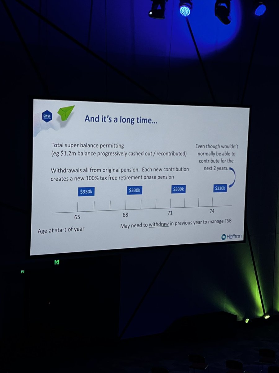 moneymechanics's tweet photo. Now this is exciting for recontribution strategies in super and estate planning! Already thinking about client opportunities! Great insights as always from @HeffronMeg @SMSFassoc #supergeek #smsf https://t.co/FGyBPooxSk
