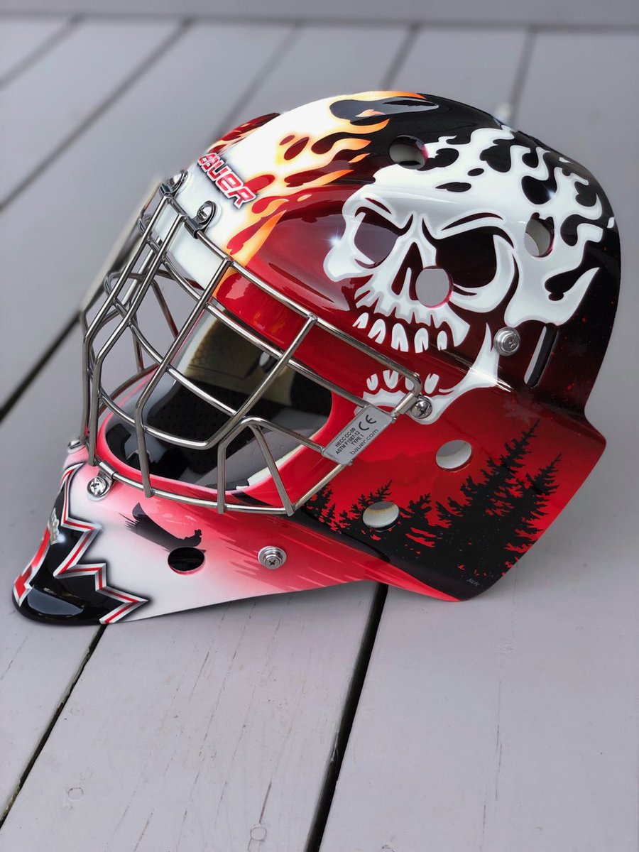 The WNHL Championship is this Friday at 7pm at the Welland Arena. ironclad custom paint by @colin_nun has donated a $250 Discount Gift Certificate for helmet designs for our raffle table to support @TheHopeCentre for Goalie or Motorcycle Designs