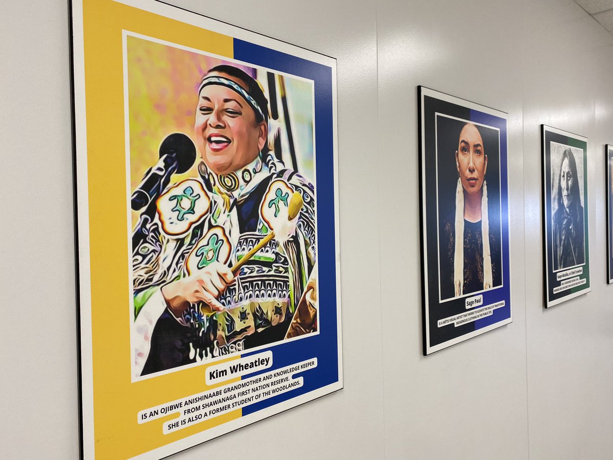 Today <a href="/woodlandsrams/">The Woodlands School</a> another addition was added to our Equity Poster Campaign. This collection reaffirms our commitment to truth and reconciliation. Thank you to the staff and students who helped make this happen!@PeelSchools