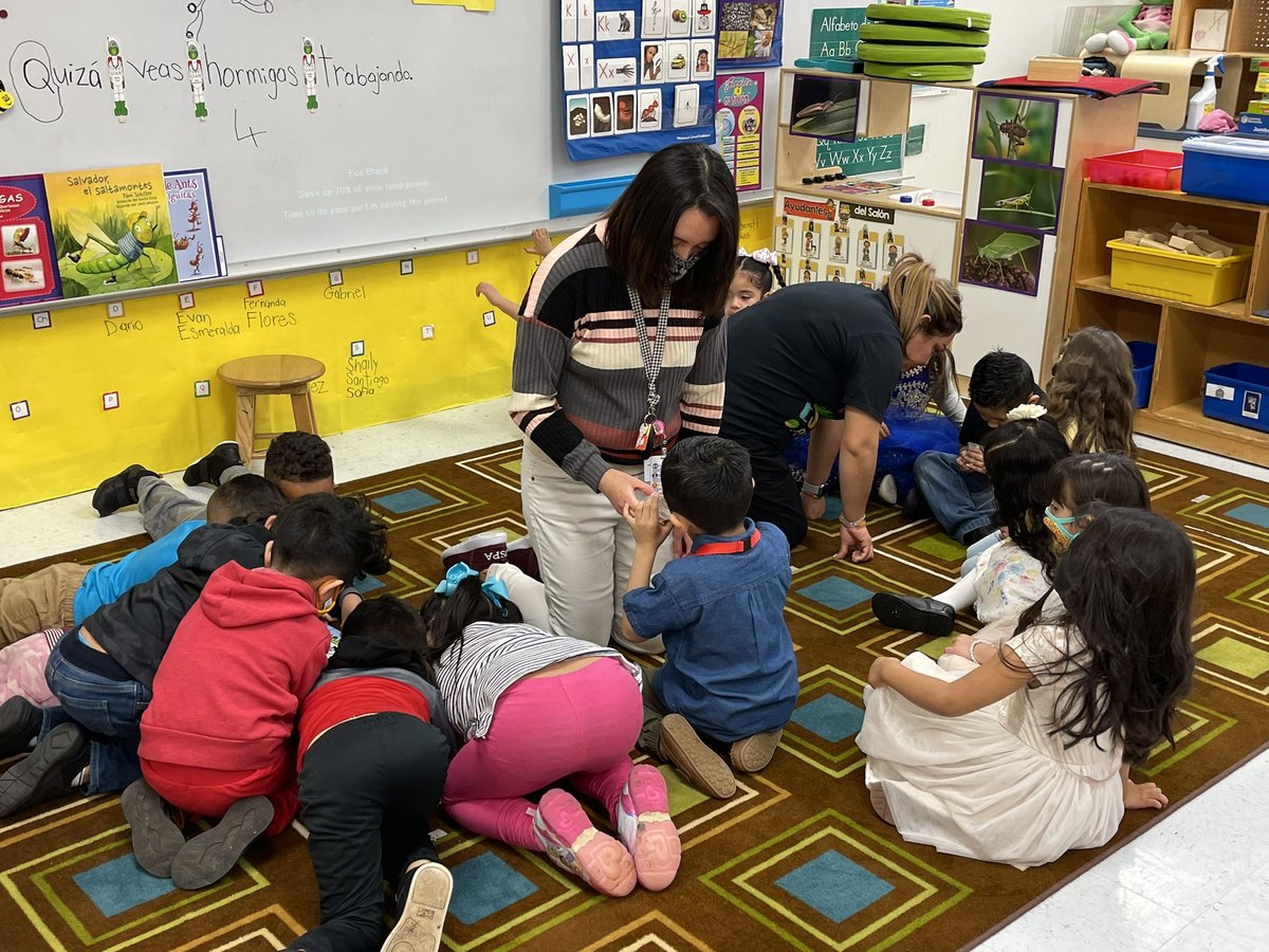 Bilingual classroom visits ✅ This is my favorite time of year when students know the procedures and awesome growth has occurred. ❤️ #proudprincipal #mywhymoments <a href="/brookbears/">Brook Village ECC</a> #bilingualPK