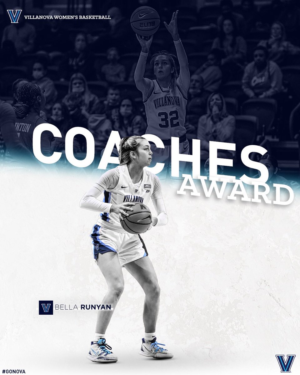 novawbb's tweet photo. Team Award: 𝐂𝐨𝐚𝐜𝐡𝐞𝐬 𝐀𝐰𝐚𝐫𝐝

Congratulations Bella Runyan! 👏 https://t.co/6jfszCC8pk