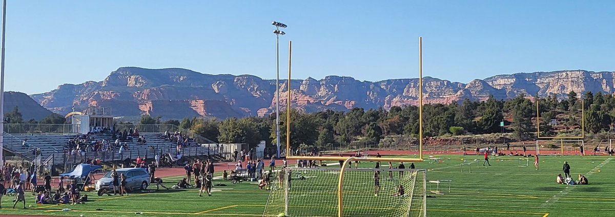 mostreety's tweet image. One of the great venues for track &amp;amp; field.  Those red rocks in Sedona!