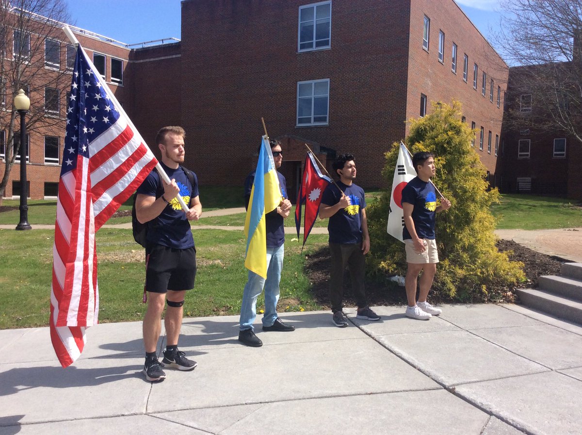 CUGeology's tweet photo. Unity march and peace ceremony @CampusBeautiful today https://t.co/7WKnXuXpWK