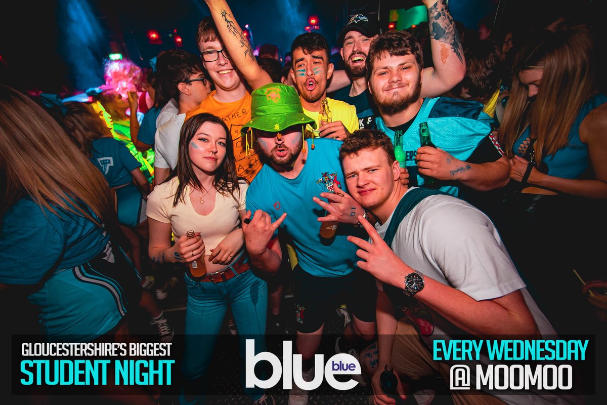 ⚠️Last chance to get on our guest list to get queue jump for Gloucestershire's biggest student night 

📱Text "Blue + names" to: 07580 423 423

#blue #wednesday