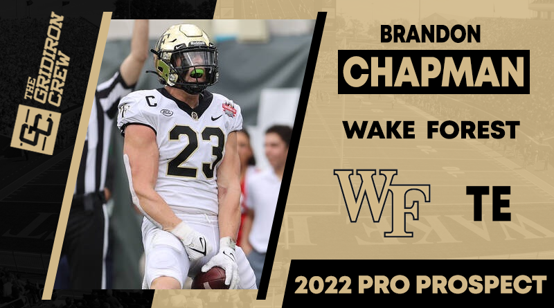 ⚠️ Attention Pro Scouts, Coaches, and GMs ⚠️

You need to look at 2022 Pro Prospect, Brandon Chapman <a href="/Bchap1997/">Brandon Chapman</a>, a TE from <a href="/WakeFB/">Wake Forest Football</a>

#2022ProProspect #TGC #DraftTwitter #NFLDraft #ProFootball 🏈

👀 View our Interview: thegridironcrew.com/brandon-chapma…