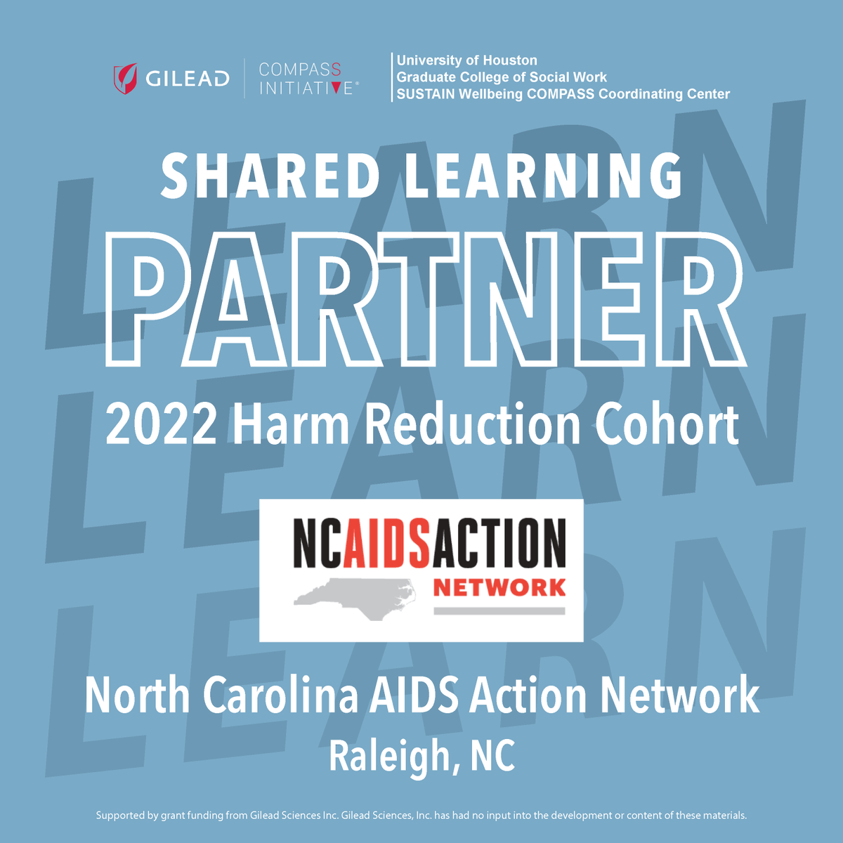 NCAIDSAction's tweet photo. BIG NEWS🚨 - Excited to announce we are a #COMPASSInitiative Shared Learning Partner through @UH_SocialWork and @BeOurCOMPASS!🥳 #TransformTheSouth #HarmReduction #LEARN https://t.co/re13n0a4M0