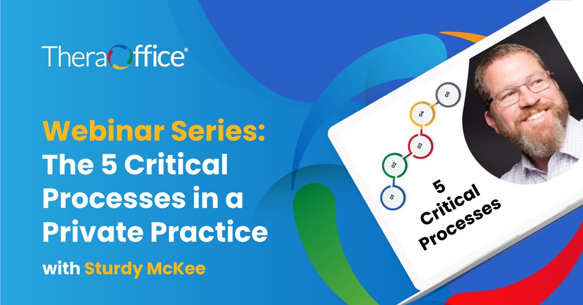 TheraOffice's tweet photo. T-minus 1 week until @CoachingSturdy joins us and discusses the top five processes in a private practice and how to make sure you are capitalizing on each one.
Sign Up: https://t.co/u6cwMGh7JG
#TheraOffice #EMR #beyondtheplatform #PT #OT SLP #TOWebinar https://t.co/25FPFwzc5k