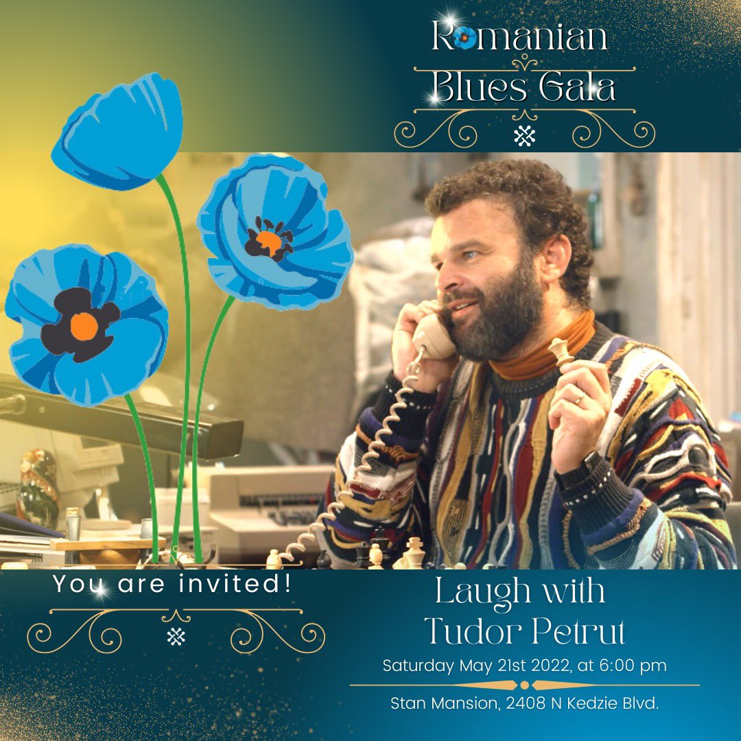 Fun time is guaranteed with Tudor Petrut! Saturday, May 21st, 6 PM at Stan Mansion in Chicago! 😃
🎟 Links with more information and to purchase your ticket. 
👉🏻 romanianunitedfund.org/2022_gala
#romanianunitedfund #rufgala2022 #rufromanianblues #chicago #chicagoimpreuna