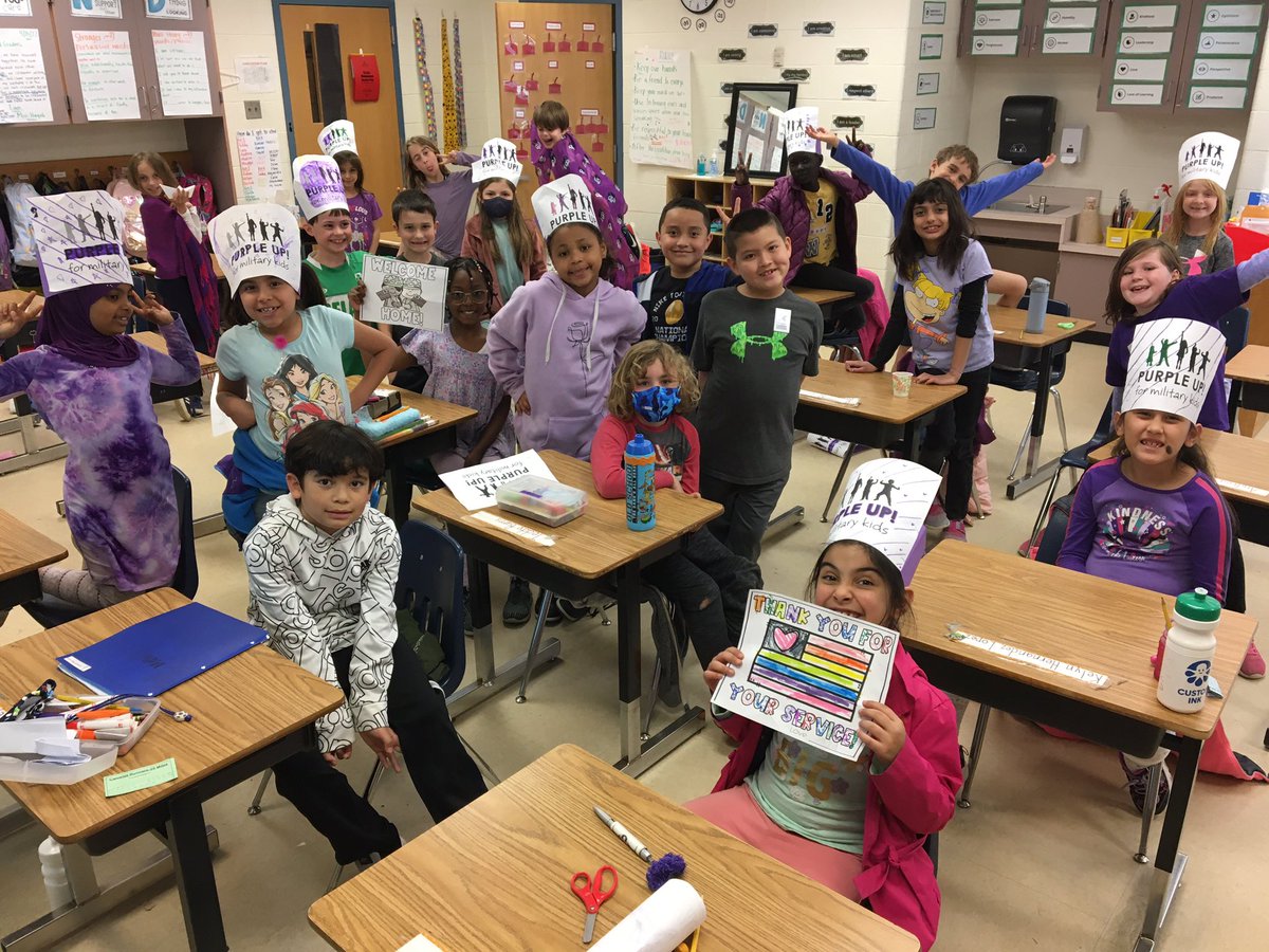 We 💜 our military-connected children and their families!! Thank you all the FCPS families who are currently serving or have served! We appreciate you! <a href="/CamelotFCPS/">Camelot ES</a> <a href="/FCPSR2/">FCPS Region 2</a>