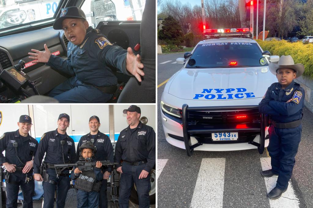 10-year-old boy with terminal brain cancer becomes honorary NYPD cop trib.al/sDzNhhZ