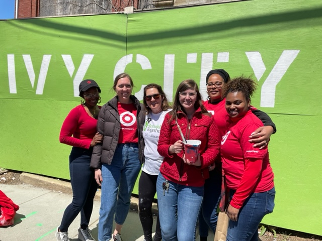 RTDCAlex's tweet image. Another @Target volunteer event in the books! This group of Target team members painted an eye-catching mural in Northeast DC's Ivy City community. Great work!