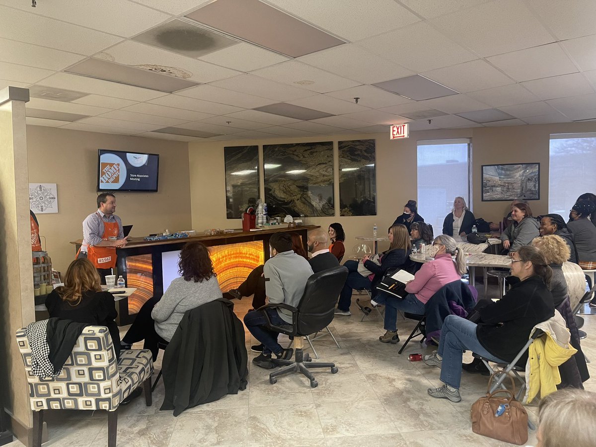 specialty6887's tweet photo. Training at The Countertop Factory today! #TCF #THD #TheHomeDepot #6887 @Monica_L_Martin https://t.co/rfcrcujUa4
