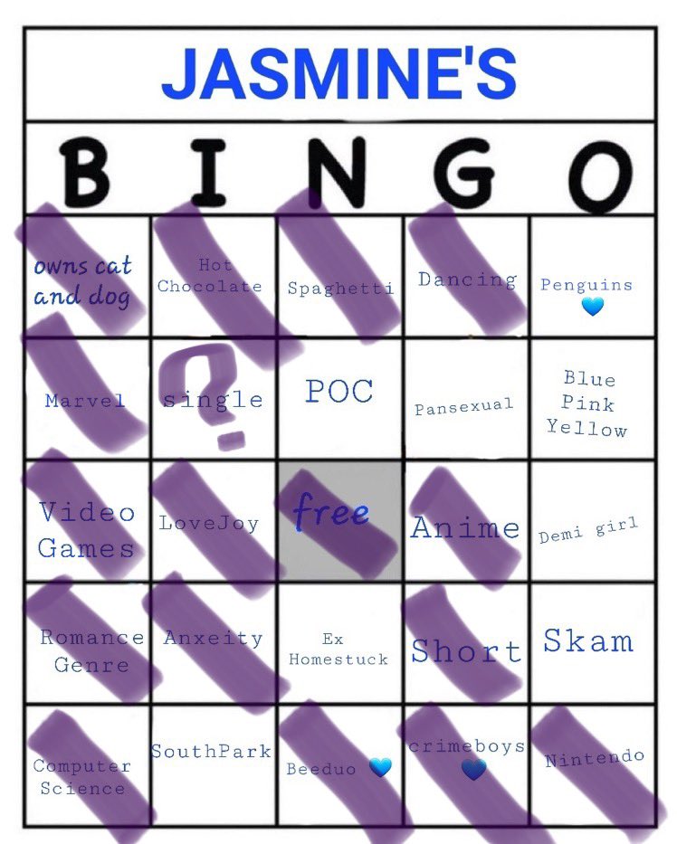 citriscinnamon's tweet photo. @jflower278 Idk so ima let y’all decide if I have one or 2 bingos https://t.co/IFDGX2UpFw