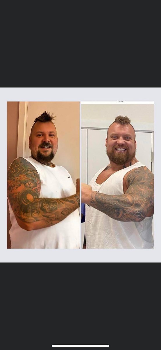 JennachloeX's tweet photo. @boohooMAN My brother in law Craig and Eddie hall 😂😂😂😂 #NationalLookAlikeDay @boohooMAN https://t.co/oh1QOjVwi9