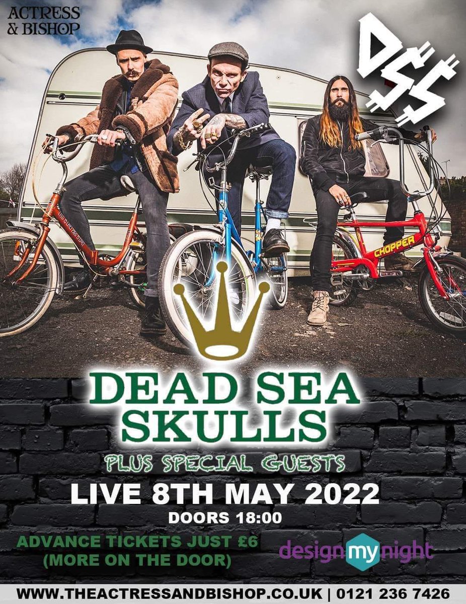 We're Back in Brum with the badass  Dead Sea Skulls 8th May. On stage 7pm💥🎸<a href="/deadseaskulls/">Dead Sea Skulls</a> <a href="/Brum_Live/">BrumLive</a> <a href="/rock/">armand</a> <a href="/TheGanders/">The Ganders</a>