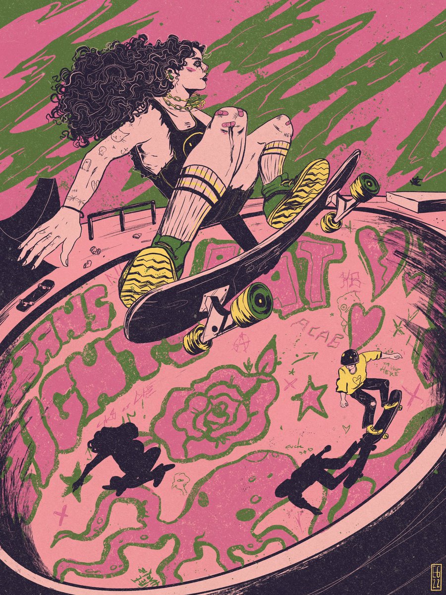 「Sk8 or die 」|Evangeline Gallagherのイラスト