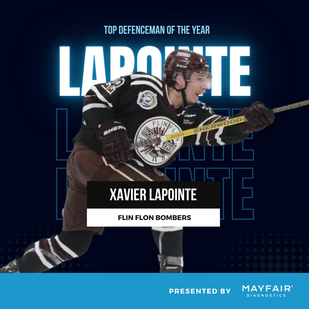 theSJHL's tweet photo. Congratulations to your @MFradiology Defenceman of the Year: @FFBombers Xavier Lapointe! 📣 https://t.co/AKOlcVMybE
