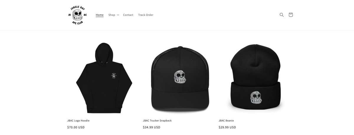 JungleBayAC's tweet photo. 🚨 JungleBay MERCH Is LIVE! 🚨

We are pleased to open the doors to our official merch shop, so get ready to to gear up and represent the community proudly! 🚀

Merch Shop 👉 https://t.co/ol3InHRz7D

#NFTs #JBAC #JungleBayApeClub #Merch #NFTdrop #NFTCommunity #NFTart #Hoodies https://t.co/KWndeM4NfZ