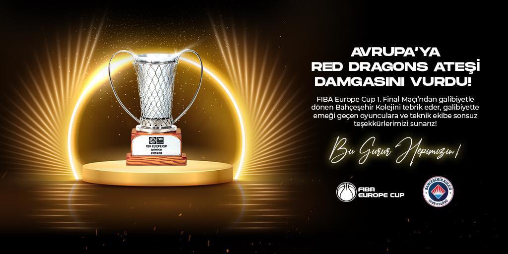 🏆 O KUPA BURAYA GELECEK! 🏆

Galibiyetle ayrıldığımız #FIBAEuropeCup final serisi birinci maçında, İtalya temsilcisi Unahotels Reggio Emilia takımına karşı #RedDragons ateşi damgasını vurdu! ❤️💙

#FlyHighTogether #gofire