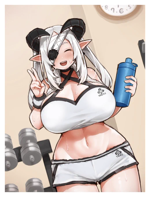 トレーニングジム通いにハマってるほかほかメレミエルちゃん 