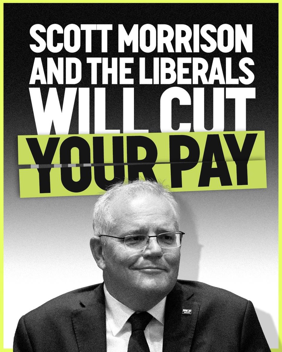 Workers across Australia face a pay cut, after Scott Morrison promised to revive his extreme workplace laws if he wins. 

Scott Morrison was clear – his plan is to keep your pay low.