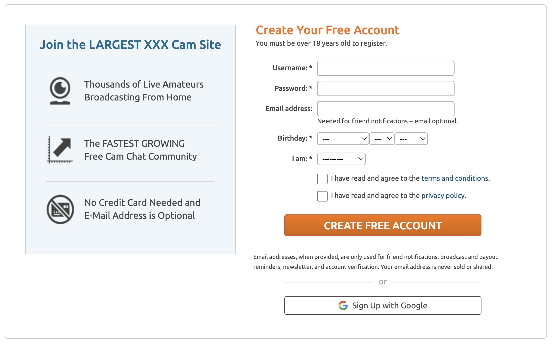 Chaturbate Updates on X: We are excited to announce that Chaturbate users  can now sign up and log in using their Google account. Test it out here:  t.cob5fynpwkfp t.coV4KFBy0oeG  X