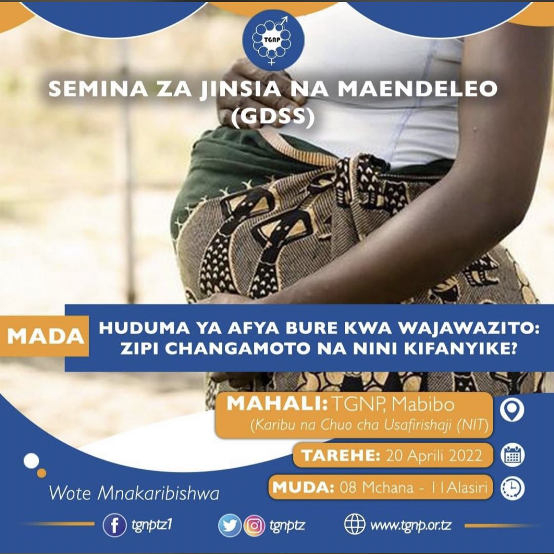 tgnptz's tweet photo. Je! unafahamu kuwa Sera ya Afya ya Mwaka 2007 na Mwongozo wa Uchangiaji wa Huduma za Afya (1997) unataka huduma za Afya kwa wazee, wajawazito na watoto wenye umri chini ya miaka mitano kupata huduma bure?
Nini kifanyike kuboresha utekelezaji wa sera na muongozo huu? #gdss #tgnp https://t.co/KqioljXjJl