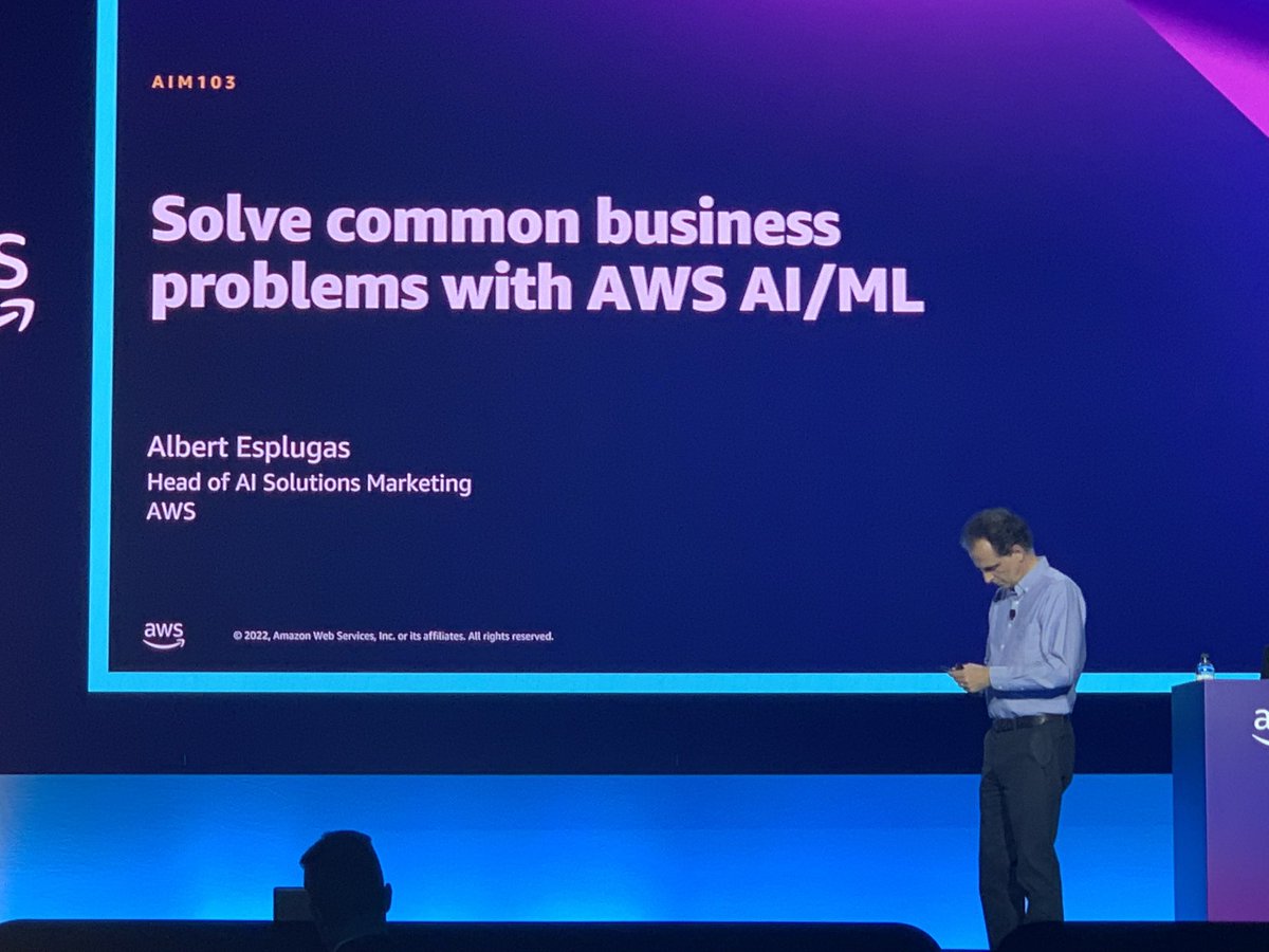 AJFooster's tweet photo. about to check out @Albert_Esplugas at @AWS_Gov #AWSSummit …key insights to follow soon @AWS https://t.co/ptkz701dYw