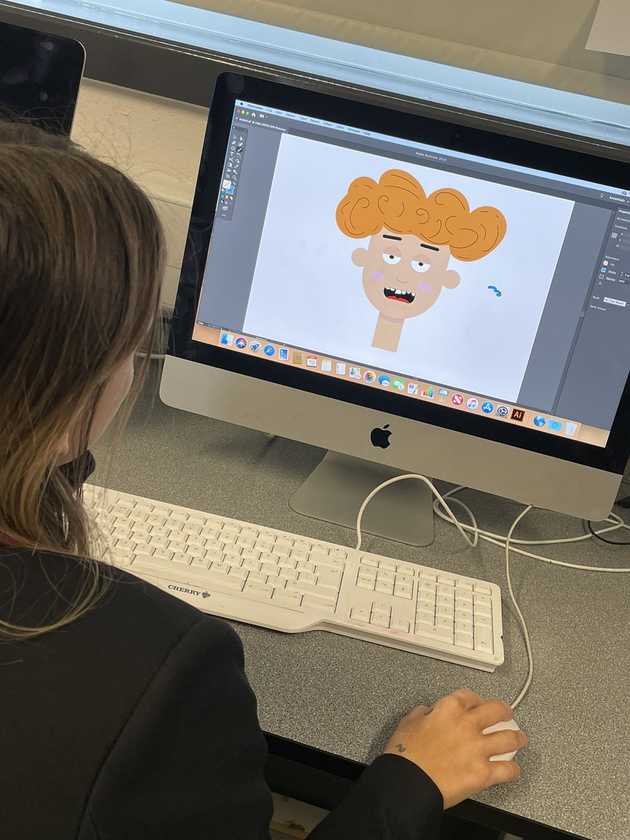 BCA_Art's tweet photo. Year 8 learning how to create Vector illustrations using Adobe Illustrator. #BeCreativeAlways #illustrations https://t.co/YZ3pP145sC
