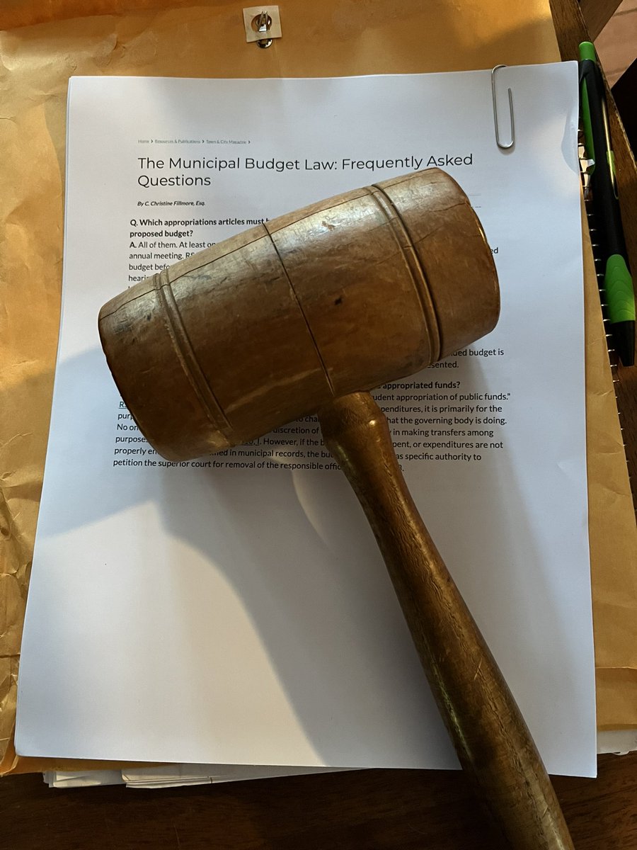 Now the proud custodian of gavel #2