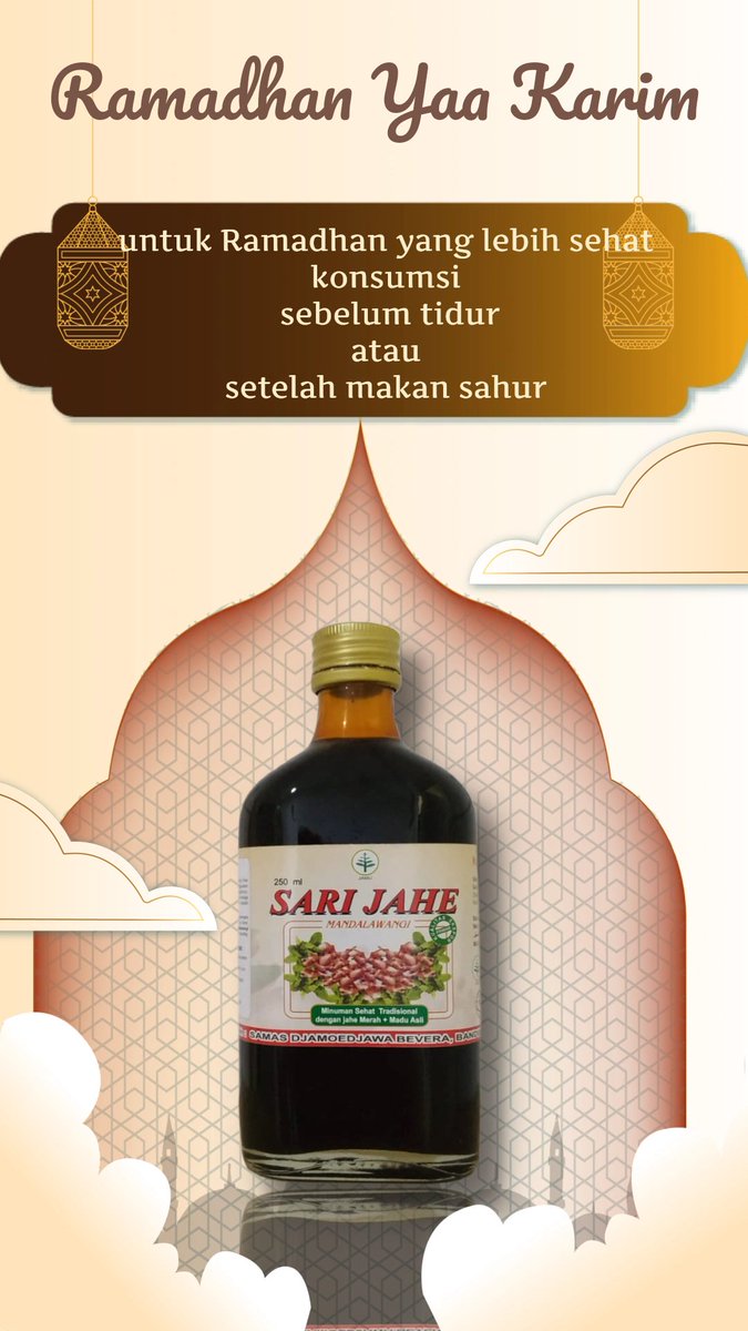 Sari Jahe Mandalawangi Ready Stock ya.. Siap hangatkan #Ramadhan nya kamu😇