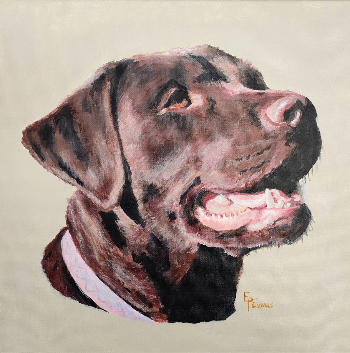 Carly. Acrylic on canvas, 30cm X 30cm.