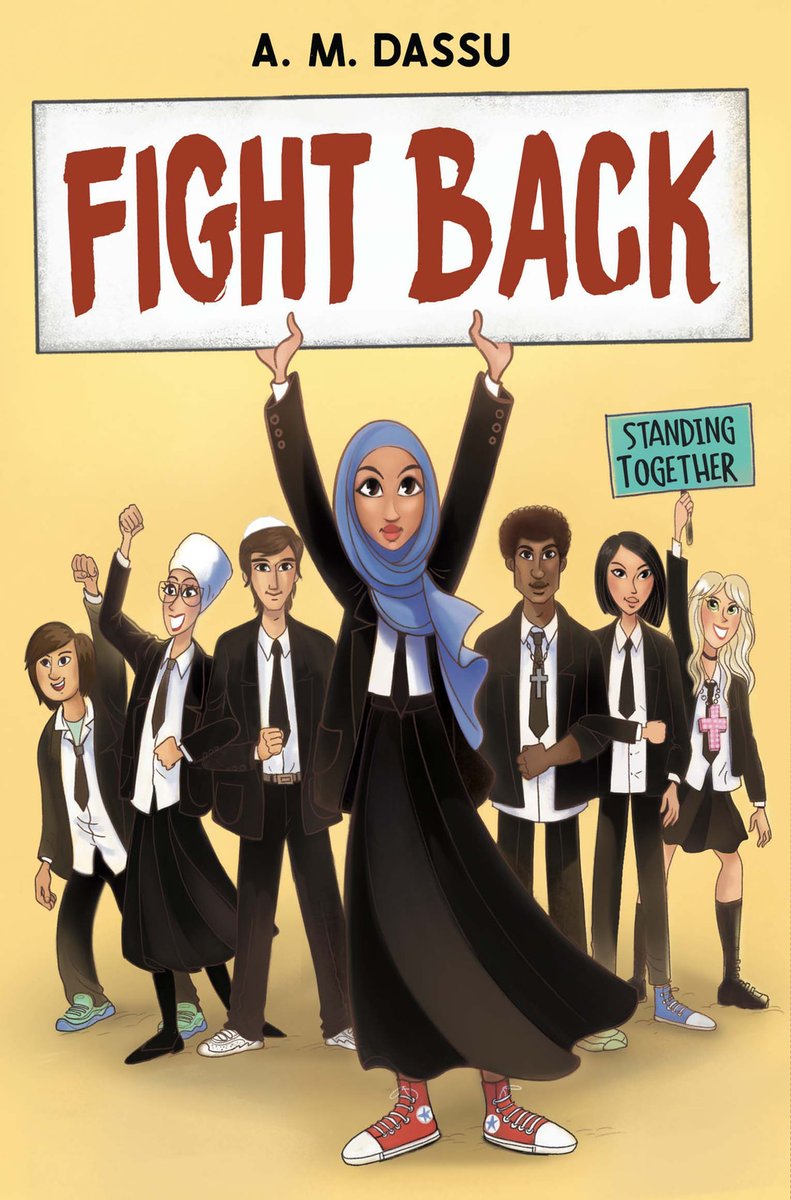LEEandLOW's tweet photo. Fight Back by A.M. Dassu (10/11). From acclaimed Boy, Everywhere author A.M. Dassu comes a story about 13-year-old Aaliyah, who feels alone after putting on a hijab for the first time, but finds friends and allies through organizing a protest at her school. #LLBooks2022 https://t.co/fEFM7OnmYH
