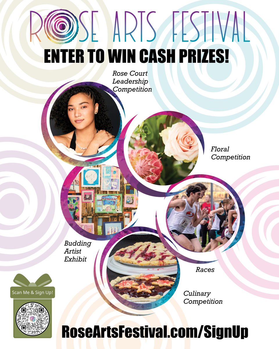 RoseArtsFest's tweet image. Registration is open! 🌹
- Rose Court Leadership / Floral / Budding Artist / Culinary Competitions &amp;amp; Rose Arts Race! 

Sign up now &amp;amp; come join the fun! 😆

roseartsfestival.com/signup

#RoseArtsFestival #RoseArts #Festival #Norwich #Connecticut #NorwichCt