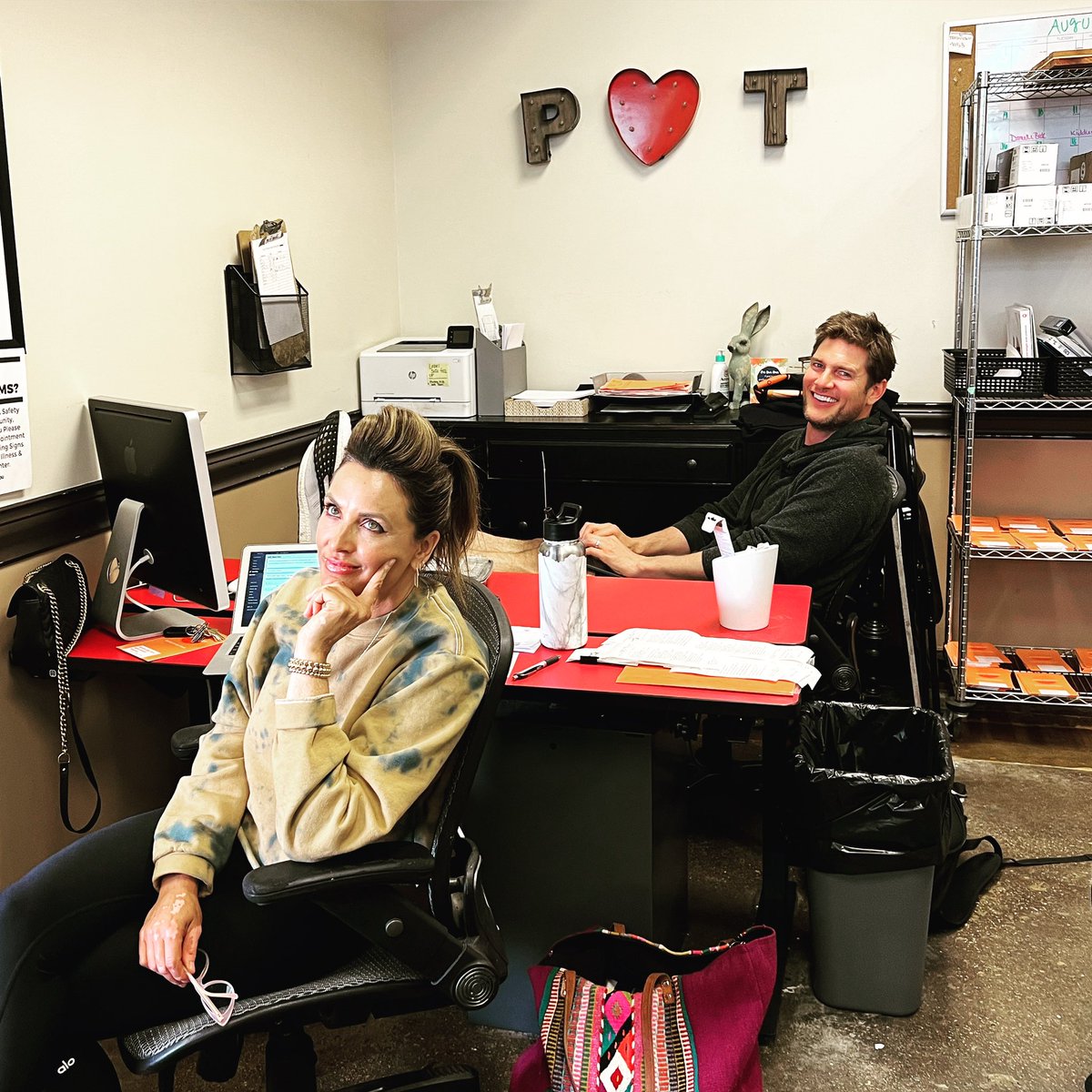 RyanMcPartlin's tweet photo. There’s nothing @DanielleKirlin loves more than “Bring your bossy husband to work day”!!! 😂❤️

Don’t forget to put in your @PlateTherapy order today! 🥘 

#platetherapy #santaclarita #losangeles #mealprep #mealdelivery https://t.co/I6PqIHJ8VW