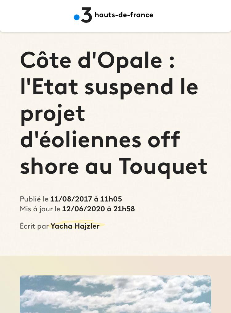 Emmanuel Macron m'a assuré droit dans les yeux que je mentais sur le fait que le projet d'éoliennes off shore au Touquet, où il va en vacances, avait été suspendu.

Il ment, en voici la preuve ⤵️

#MarinePrésidente #debatmacronlepen #2022LeDébat