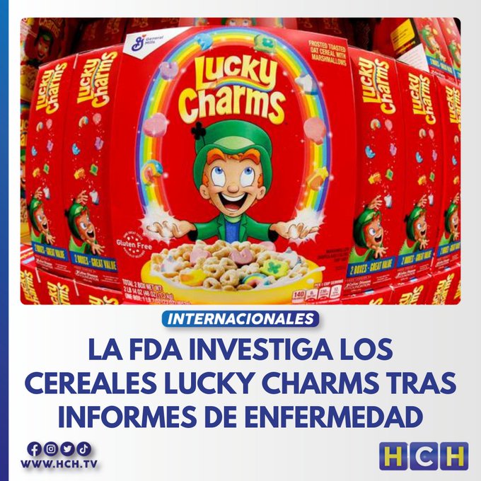 FDA investiga cereal Lucky Charms tras denuncias de supuesto