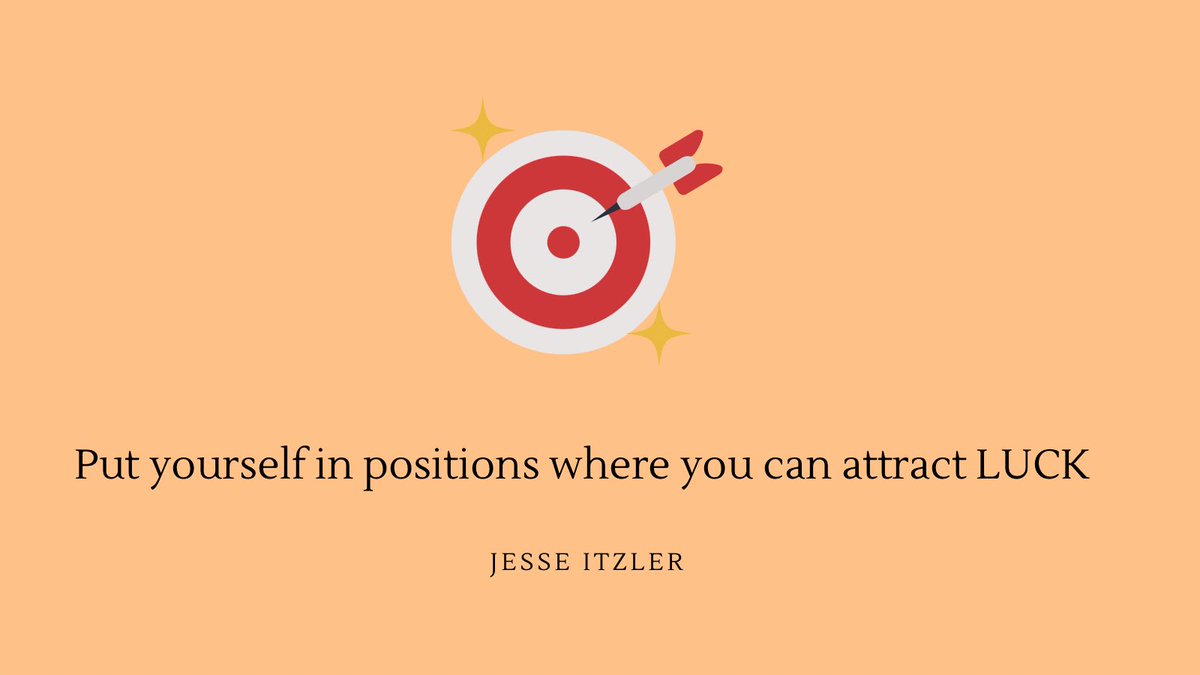 KathMora's tweet image. “What would you tell your 21 year old self?”

One of the things @JesseItzler would tell his 21 year old self is to show up and pu yourself in situations where you can attract luck.

Wondering about what those look like for me. 

#bylr #draw30for30