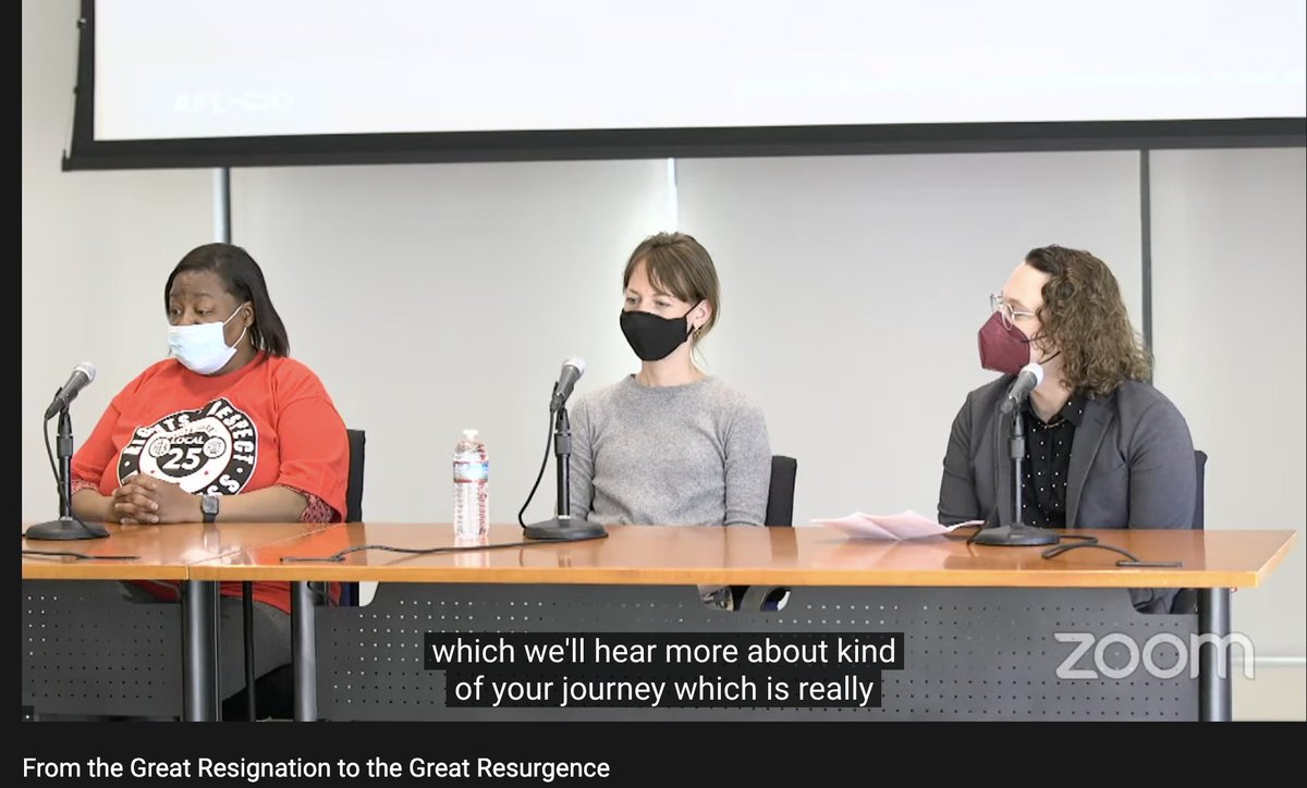 Today we joined an important conversation hosted by the <a href="/AFLCIO/">AFL-CIO ✊</a> about the increasing number of nonprofit staffs that are unionizing. Take a listen to our shop steward Aaron True and learn more about their polling on the "great resignation": youtube.com/watch?v=-PLRNL…