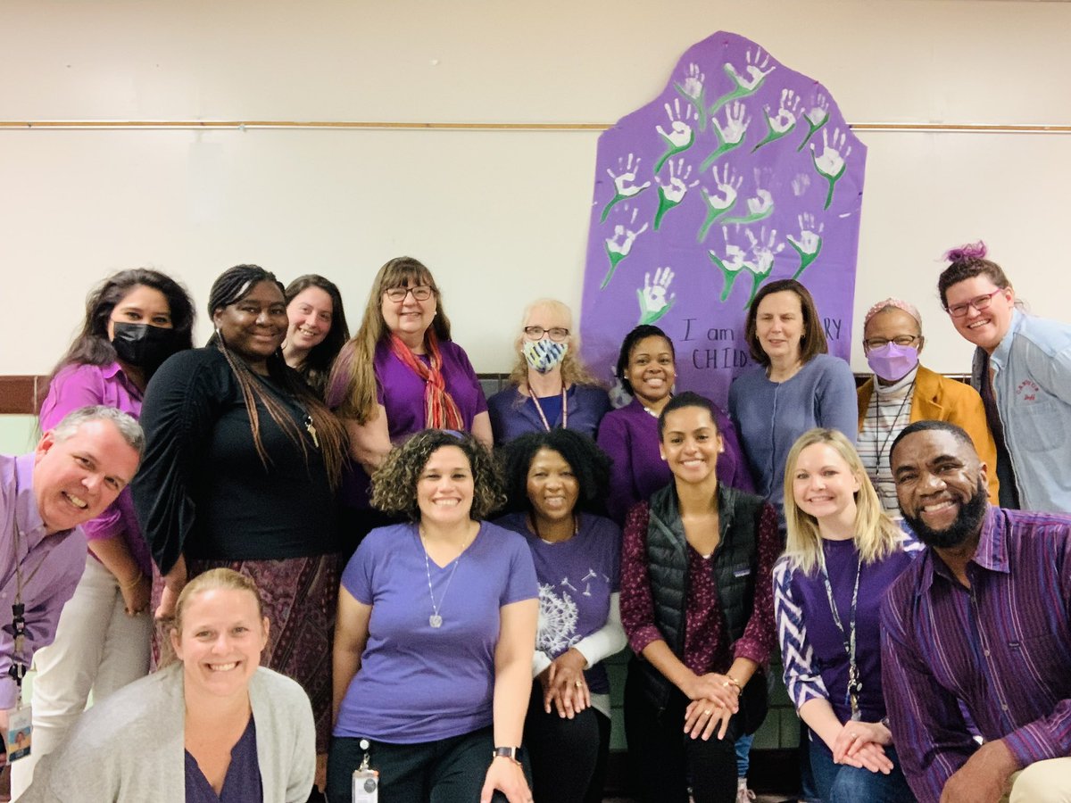 Cameron celebrated and “Purpled Up” for our military connected students & families #FCPSR3 #PurpleupFCPS