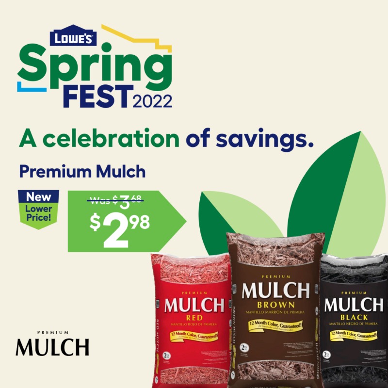 Lowes's tweet photo. Springtime is project time. Bring on Spring savings and do more for less.
