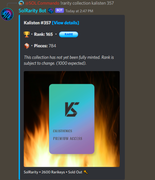 solcommando's tweet photo. Time to get the calisthenics exercises going 🏋️‍♂️@kalisten_
 
#Fitness #LiftToEarn #SolanaNFTs https://t.co/bnOD0ZJsAv
