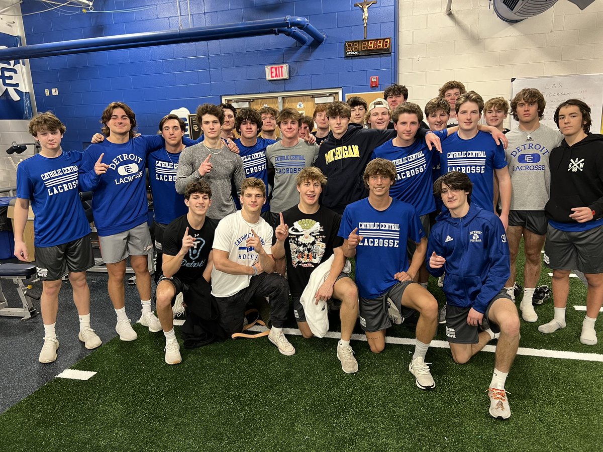 <a href="/DCCLacrosse/">DCC Lacrosse</a> in the weight room getting ready to have a little tilly with their brothers from <a href="/smcslacrosse/">St. Mike's Lacrosse</a> <a href="/SMCS1852/">St. Michael's C.S.</a>