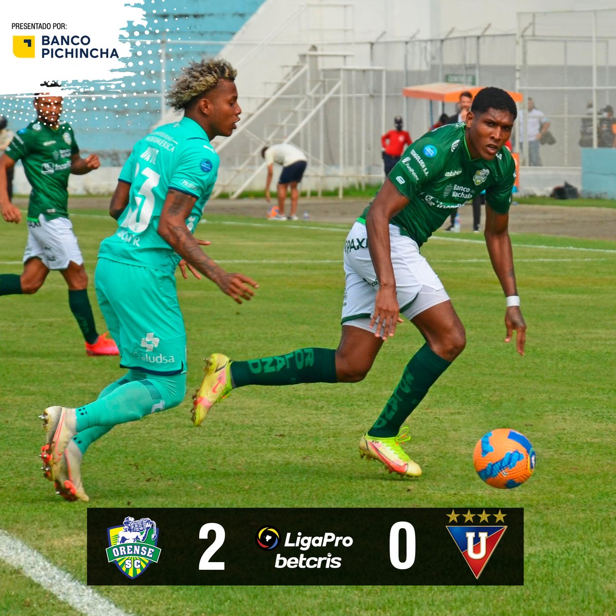 LDU_Oficial's tweet photo. Termina el primer tiempo.

🆚  #OREvsLDU 2x0 https://t.co/j8fNleZ6Qd